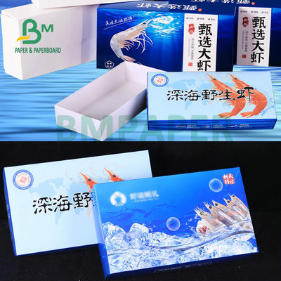 SBS Bảng giấy đông lạnh PE phủ 275gm 325gm Để làm hộp đóng gói thực phẩm đông lạnh