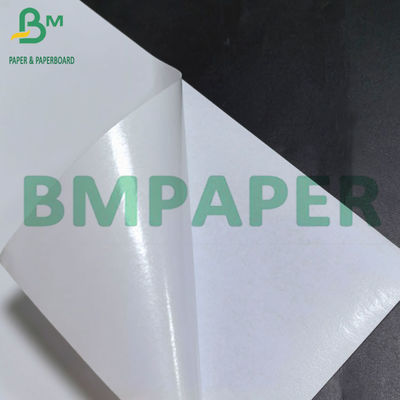 Giấy dán dán PP màu trắng 80um với giấy bóng 80g Liner cho in laser