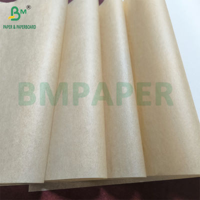 40gm lớp 7 giấy chống mỡ cuộn và tấm màu nâu cho bao bì thực phẩm