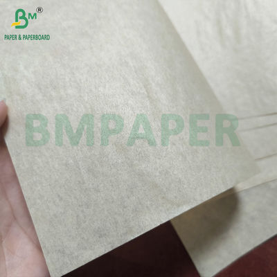 40gm lớp 7 giấy chống mỡ cuộn và tấm màu nâu cho bao bì thực phẩm