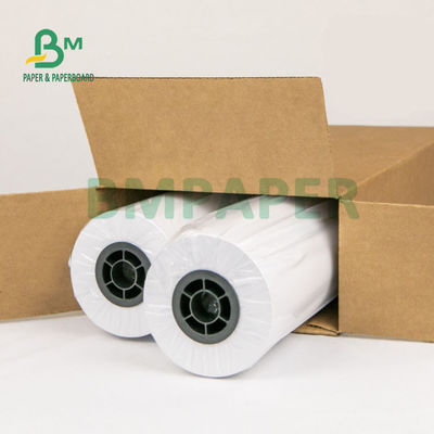 100gm 150gm Matt phủ CAD Plotter giấy cuộn 24' 36' X 300ft Màu sắc mực