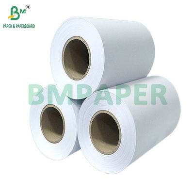 20LB Biên bản rộng không phủ giấy giấy liên kết trắng cho máy in inkjet 24 &quot;x 150&quot;