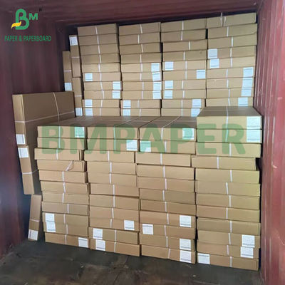 20LB Biên bản rộng không phủ giấy giấy liên kết trắng cho máy in inkjet 24 &quot;x 150&quot;