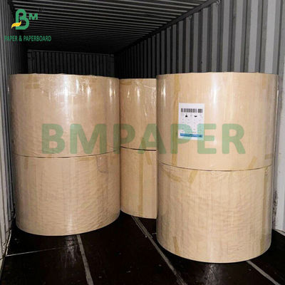 70 80 GSM Không tẩy trắng Brown Kraft High Strength Paper Roll 50kg Loading