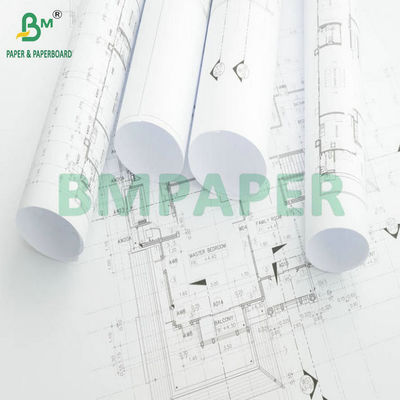 24' x 300ft 2' Core Inkjet Paper Bond Roll For Print Layout Plan
