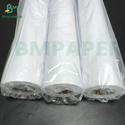 Bảng giấy vẽ màu trắng cuộn 20# 48 In X 50 Yds CAD giấy trái phiếu không phủ