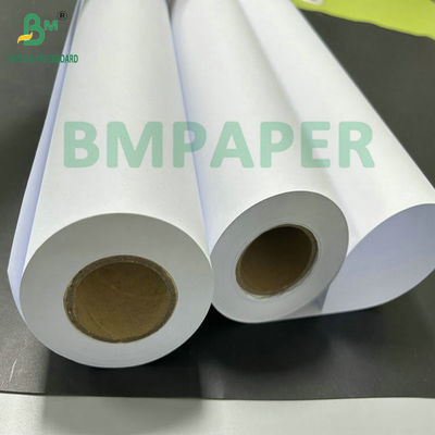 80 gram giấy giấy giấy giấy không phủ bằng giấy dán kỹ thuật màu trắng với lõi 36 inch x 50 yards 2&quot;
