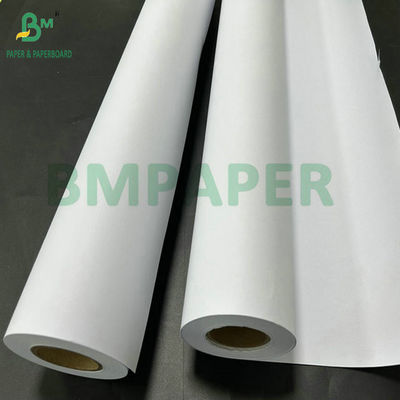 80 gram giấy giấy giấy giấy không phủ bằng giấy dán kỹ thuật màu trắng với lõi 36 inch x 50 yards 2&quot;