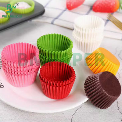 40g giấy màu chống mỡ Cupcake Liner để làm cho một lần dùng cup muffin