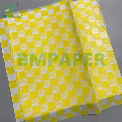 40g 50g Một mặt giấy phủ sáp giấy bọc chất lượng thực phẩm trắng đen Kraft màu cà phê