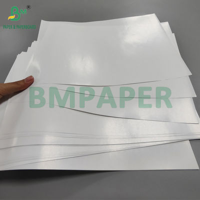 80gm Một mặt phủ giấy nghệ thuật màu trắng sáng cho nhãn dán 65 x 95cm