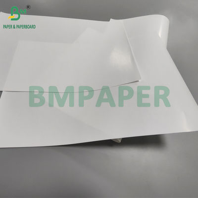 80gm Một mặt phủ giấy nghệ thuật màu trắng sáng cho nhãn dán 65 x 95cm