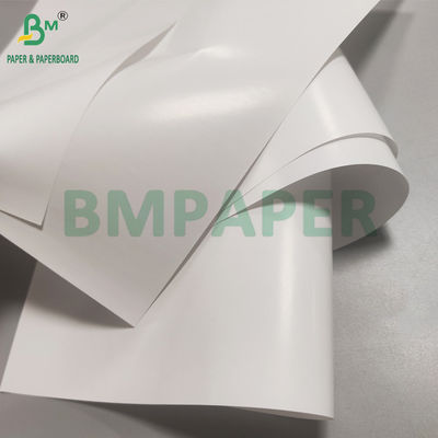 80gm Một mặt phủ giấy nghệ thuật màu trắng sáng cho nhãn dán 65 x 95cm