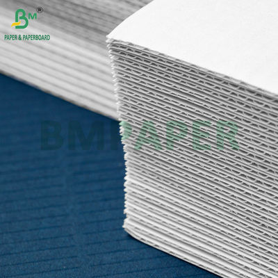 2 lớp 3 lớp White corrugated board 100g + 100g + 100g E F Flute cho hộp gói