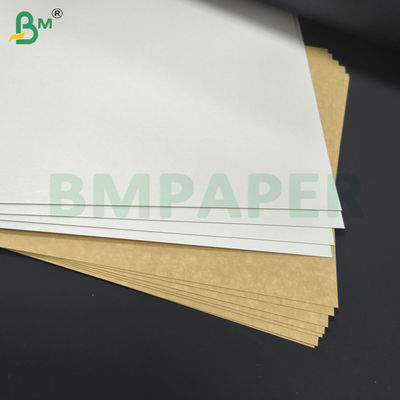 Chất lượng thực phẩm 270g Màu nâu lưng trắng phủ trên cao tấm Duplex cho hộp thực phẩm