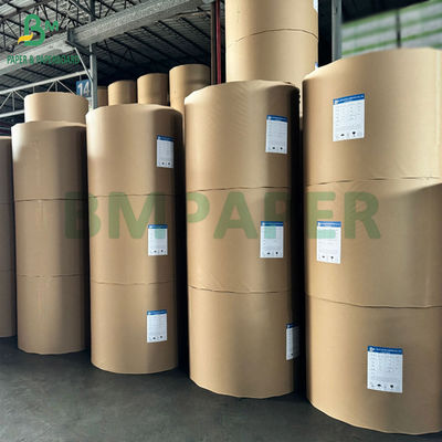 Kraft Board 320g + 20g PE giấy chén thực phẩm màu nâu tự nhiên 32&quot; cuộn 3&quot; lõi 32 1 mét đường kính bên ngoài