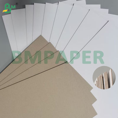 Bảng giấy 2mm Duplex Bảng phủ màu trắng với tấm lưng màu xám