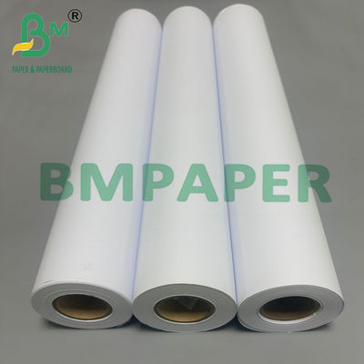 80g 30inch CAD Plotter giấy không có lớp phủ High White Card Roll