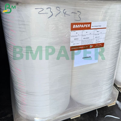 Nhãn hiệu tùy chỉnh in Biodegradable 28gsm Bạch giấy bọc rơm chất lượng thực phẩm cho bao bì rơm uống cá nhân