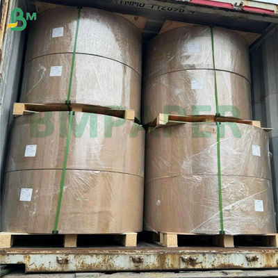 Giấy bọc trái cây thân thiện với môi trường 30 gram Cuộn vải màu nâu tái chế để đóng gói trái cây