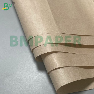 Giấy bọc trái cây thân thiện với môi trường 30 gram Cuộn vải màu nâu tái chế để đóng gói trái cây