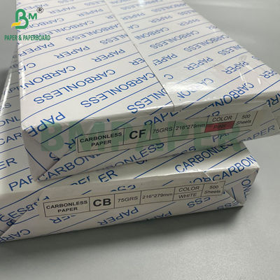 CB Trắng CF Xanh CFB Hồng 75GSM NCR giấy 500 tờ mỗi gói 8,5 x 14 inch