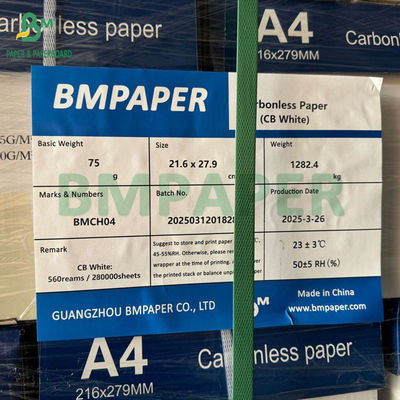 CB Trắng CF Xanh CFB Hồng 75GSM NCR giấy 500 tờ mỗi gói 8,5 x 14 inch
