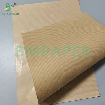 50gm 60gm Một mặt giấy kraft màu nâu sáng sọc để đóng gói thực phẩm