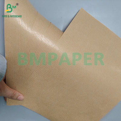 50gm 60gm Một mặt giấy kraft màu nâu sáng sọc để đóng gói thực phẩm