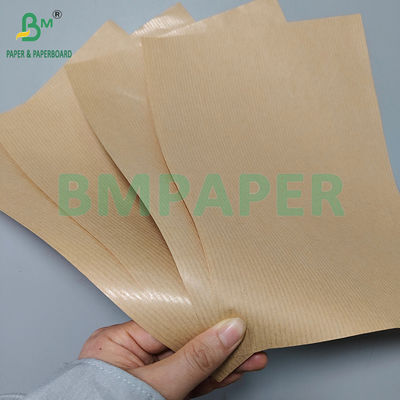 50gm 60gm Một mặt giấy kraft màu nâu sáng sọc để đóng gói thực phẩm