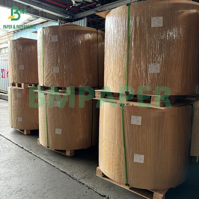 50gm 60gm Một mặt giấy kraft màu nâu sáng sọc để đóng gói thực phẩm