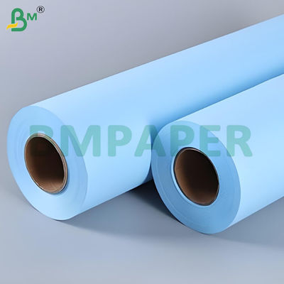 2 inch Core Size Clear Image Double Side Blue Plotter giấy cuộn