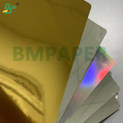 240gm 250gm kim loại bóng mượt chống gấp kim loại vàng / bạc thẻ cho hộp quà tặng đầy màu sắc Luxury Packaging