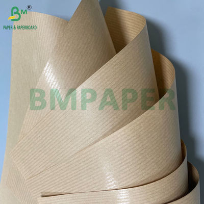Cuộn giấy kraft nâu gân sọc 40GSM 50GSM 60GSM 750MM 1000MM