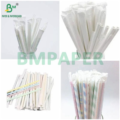 Bột gỗ tự nhiên 28grs Kraft giấy cuộn 29mm 33mm cho gói ống hút