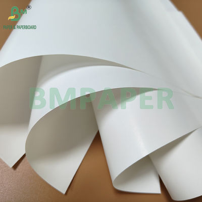 60-80gm Một mặt phủ giấy mềm mịn màu trắng ướt để làm nhãn bia