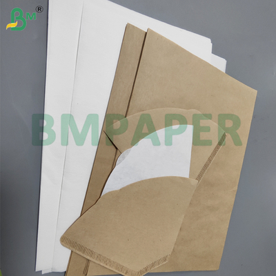 50gm giấy lọc cà phê màu trắng và nâu cho máy pha cà phê vô vị