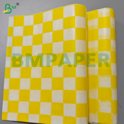 30Gsm Vàng chống mỡ giấy cuộn để bọc bánh sandwich