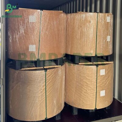 Unbleached MG Ribbed Kraft Paper Rolls 50g 60g 70g 80g for Wrapping Gift