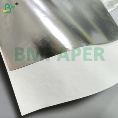 Nhãn nhãn chai bia giấy cơ bản Một mặt bạc & vàng Một mặt trắng