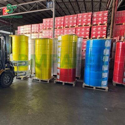 60gr CB White 53gr CFB Yellow 57gr CF Pink NCR Paper In Roll 9.5inch