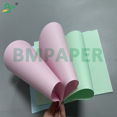 70gr 75gr 70cm 80cm Reel  White Green Pink Carbonless Paper For Delivery Note