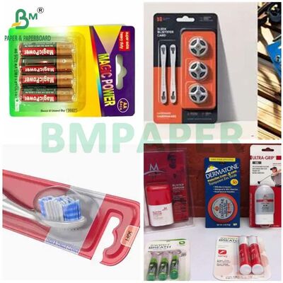 350g 400g 425g Tấm bỉm trắng in tốt để đóng gói bàn chải đánh răng