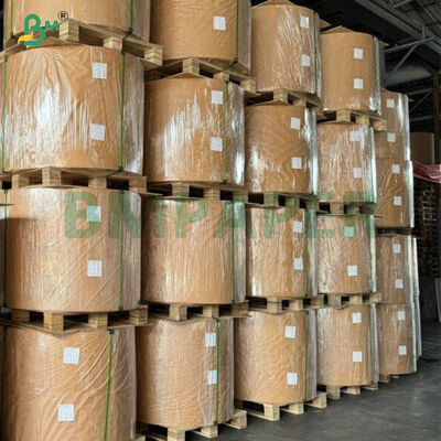 40gm Một mặt bóng trắng tinh khiết Máy kính Kraft giấy trong cuộn