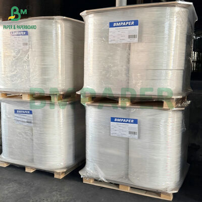 Giấy gói ống hút có gân loại thực phẩm định lượng 24gsm 28gsm dùng để gói ống hút giấy riêng lẻ