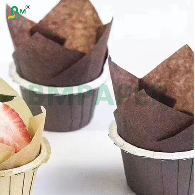 Giấy lót bánh chống dầu dùng một lần màu cà phê 35g 40g 45g