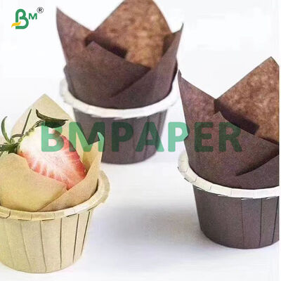 35g 38g 40g 45g Không dính lớp phủ màu Muffin Bake Liner giấy