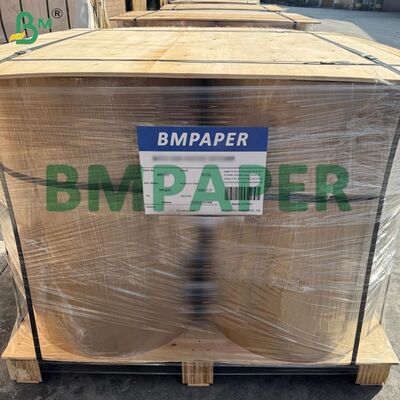 80gm Brown Kraft Ribbed Paper Roll gói 55cm chiều rộng, chất lượng trung bình