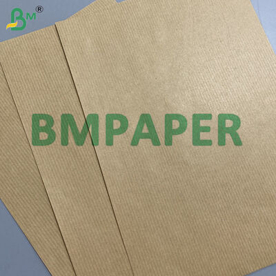 80gm Brown Kraft Ribbed Paper Roll gói 55cm chiều rộng, chất lượng trung bình