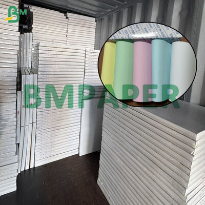 Bao bì Ream NCR giấy sao chép không carbon 70gsm CFB màu hồng CF màu vàng với mặt sau màu trắng 61 X 86cm